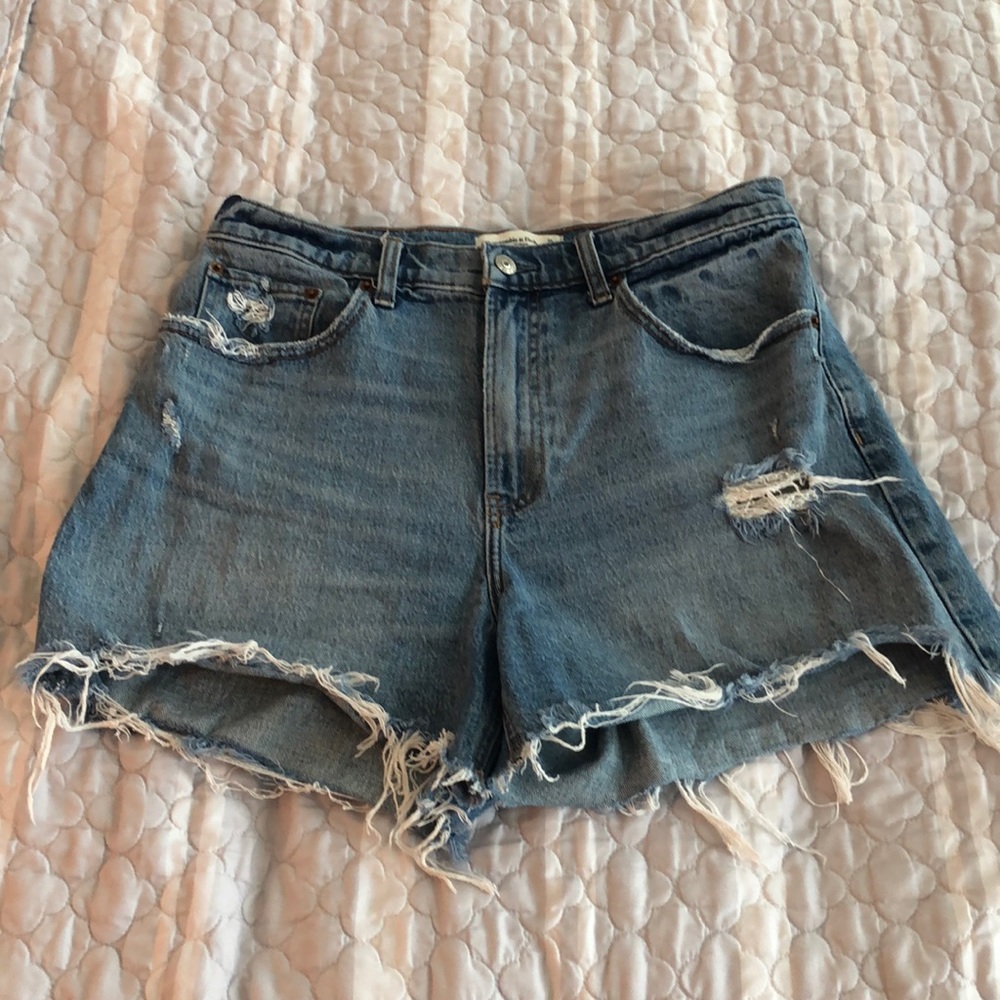High rise curve love Jean shorts